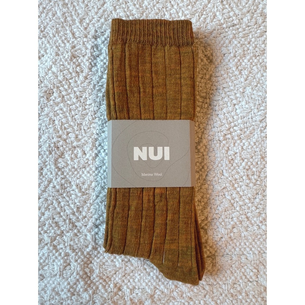 Nui Organics Nature Sock Ochre Adult Medium